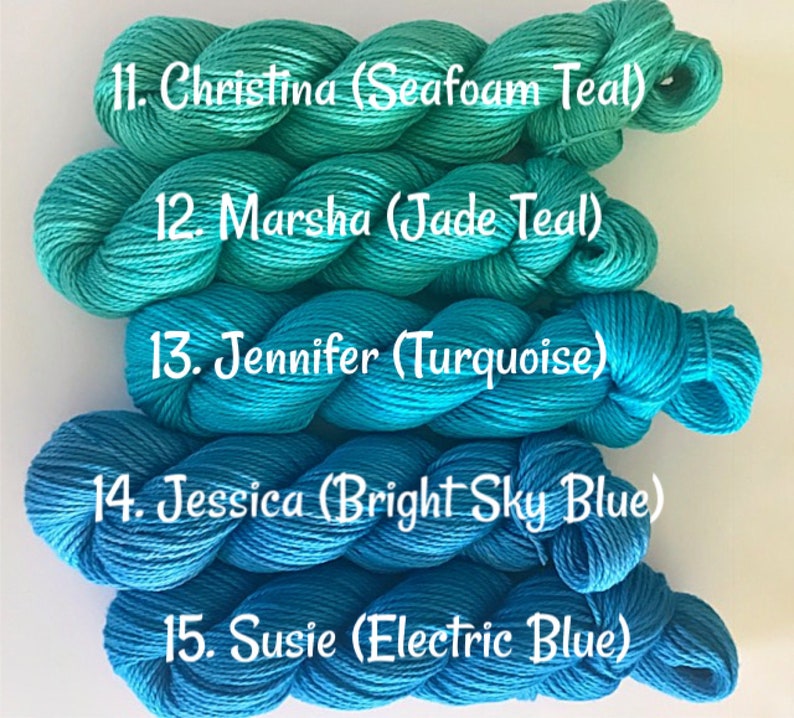 Vegan Yarn Hanks Hand Dyed DK / Light Worsted Choose Etsy