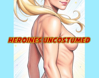Heroines Uncostumed - Coloring book pages for Adults (18+) 30 quality Pages!