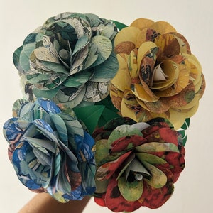 Róże z papieru Van Gogh|Słoneczniki|Irysy|Martwa natura z różami|Czerwone maki i stokrotki|Słoneczniki i irysy|Kwitnący migdałowiec|Prezent artysty|Prezent artystyczny