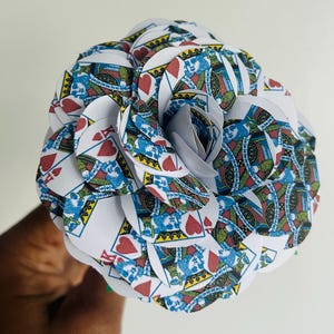 King of Hearts Paper Roses|Card Lover|Paper Flowers|Fathers Day| Anniversary|Mancave|Vegas themed|Boyfriend Gift|Weddings|Birthdays|Prom