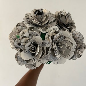 Custom Manga Anime Book Page Roses|Paper Roses|Birthday Gift|Lover of Manga and Anime