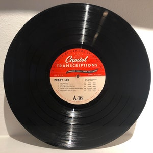 1946 Capitol Radio Transcription Service - Peggy Lee A16, Skitch Henderson A15