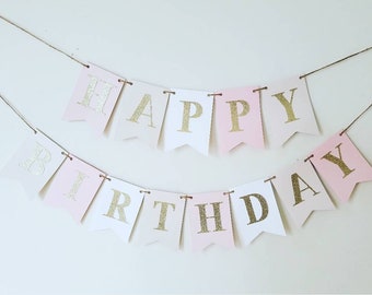 girl birthday banner etsy