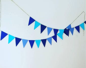 blue birthday banner etsy