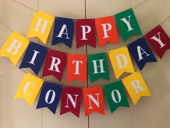 baby boy 1st birthday banner