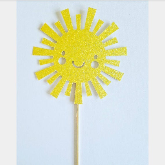 Sunshine cake topper,you are my sunshine topper,sunshine 1st birthday,sunshine baby shower topper Il_570xn