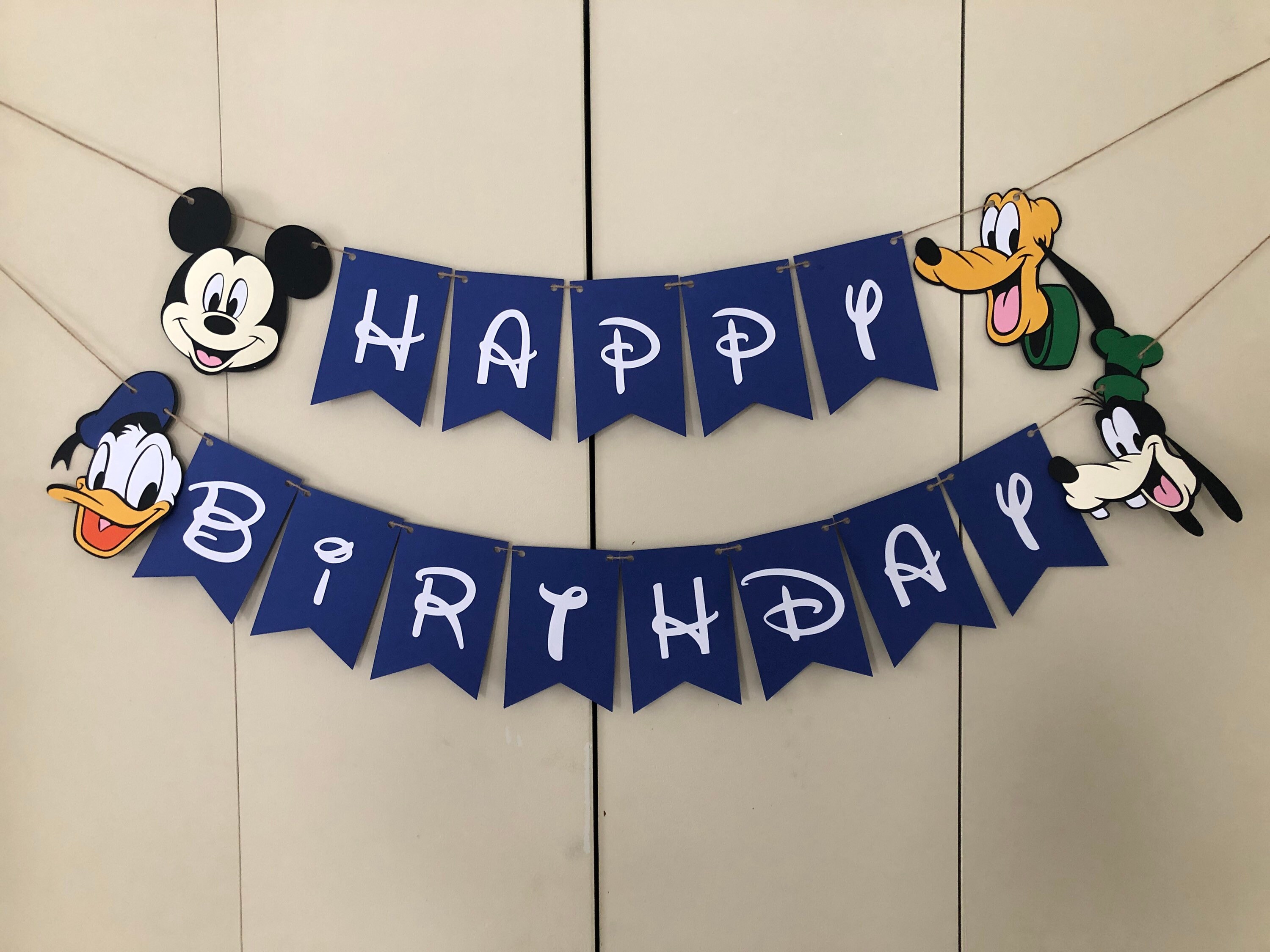 Disney World Birthday Bannerdisneyland Birthday Bannerdisney | Etsy