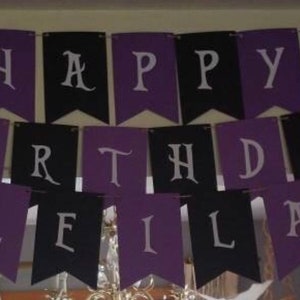 Jack Skellington Birthday Banner, Tim Burton Themed Party,nightmare ...