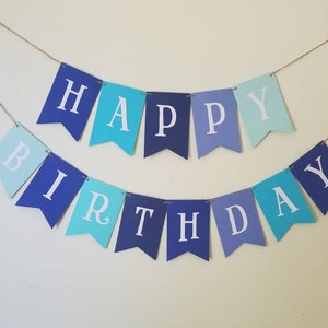 Happy Birthday Banner.boy Birthday Bannerpersonalized Boy - Etsy