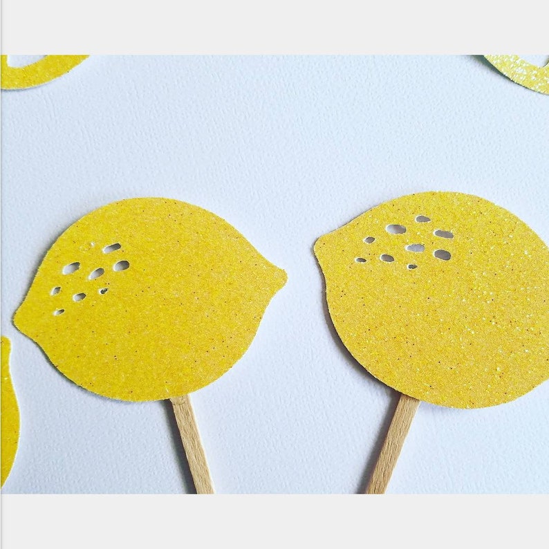 Lemon cupcake toppers,pink lemonade cupcake toppers,tutti frutti cupcake toppers,fruit cupcake toppers