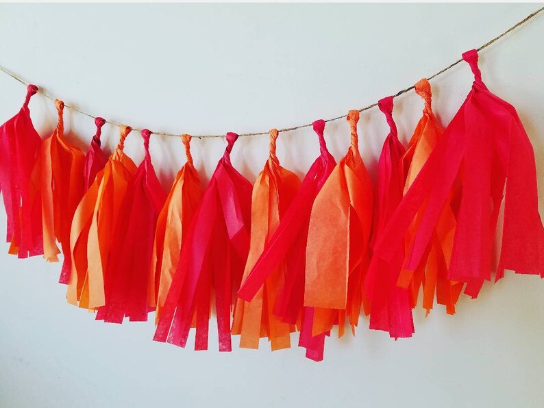Tissue Paper Tassels,Tassel Garland,boy first birthday decor,boy cake smash banner,boy birthday banner,photo prop,high chair banner,primary