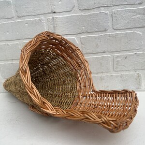 Vintage Thanksgiving Cornucopia Basket