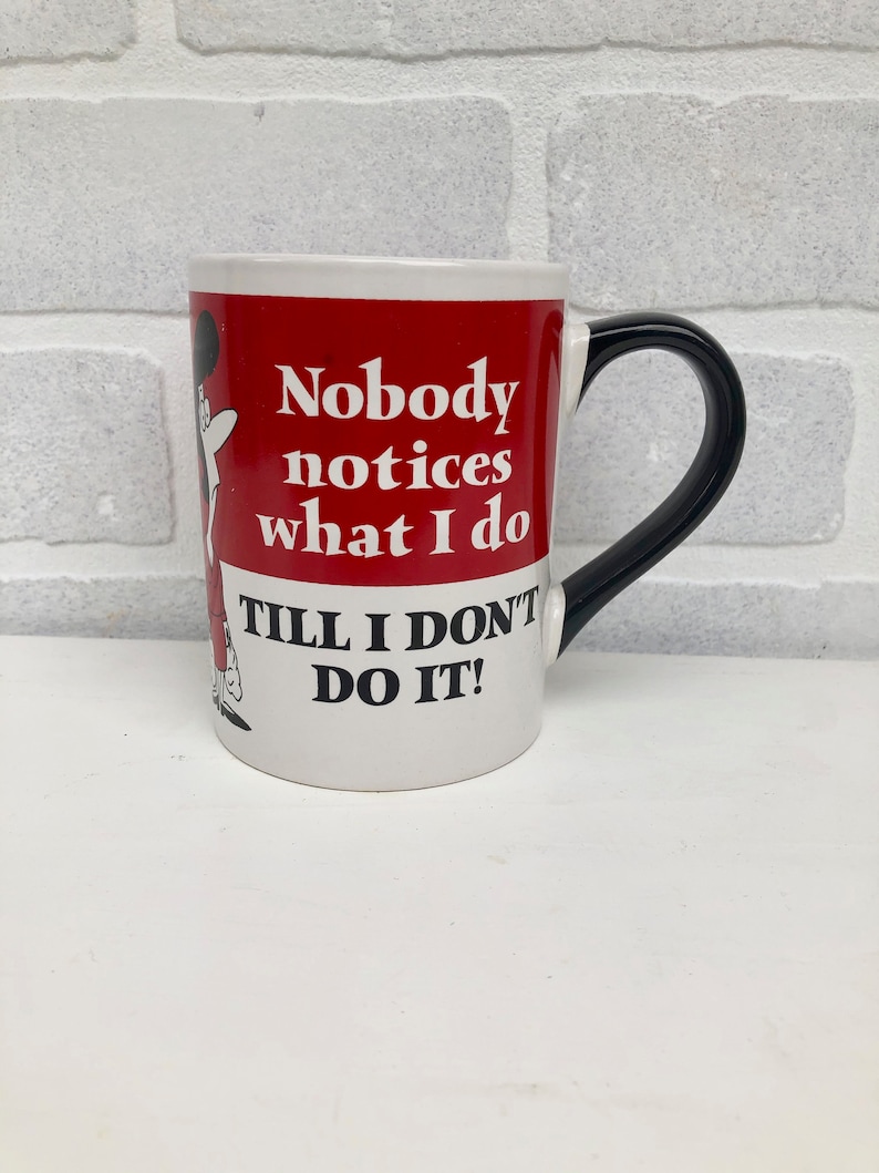 Vintage Mug. Mothers Day Humor Gag Gift. Woman's Gag Gift. Funny Office Humor Coffee Cup. 90s Humor. Pencil holder. Birthday Mug. afbeelding 3