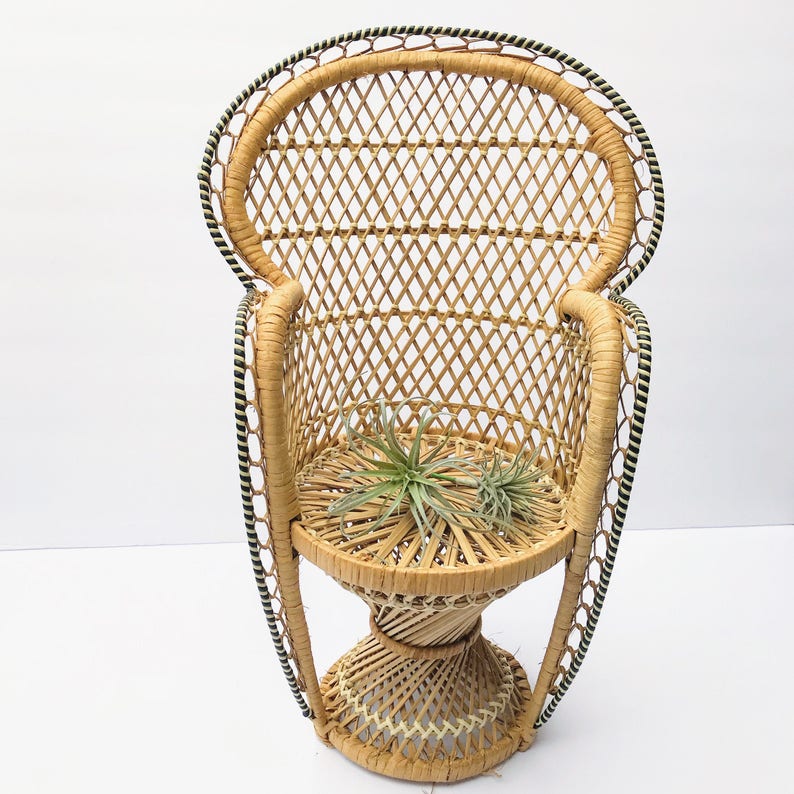 mini wicker chair