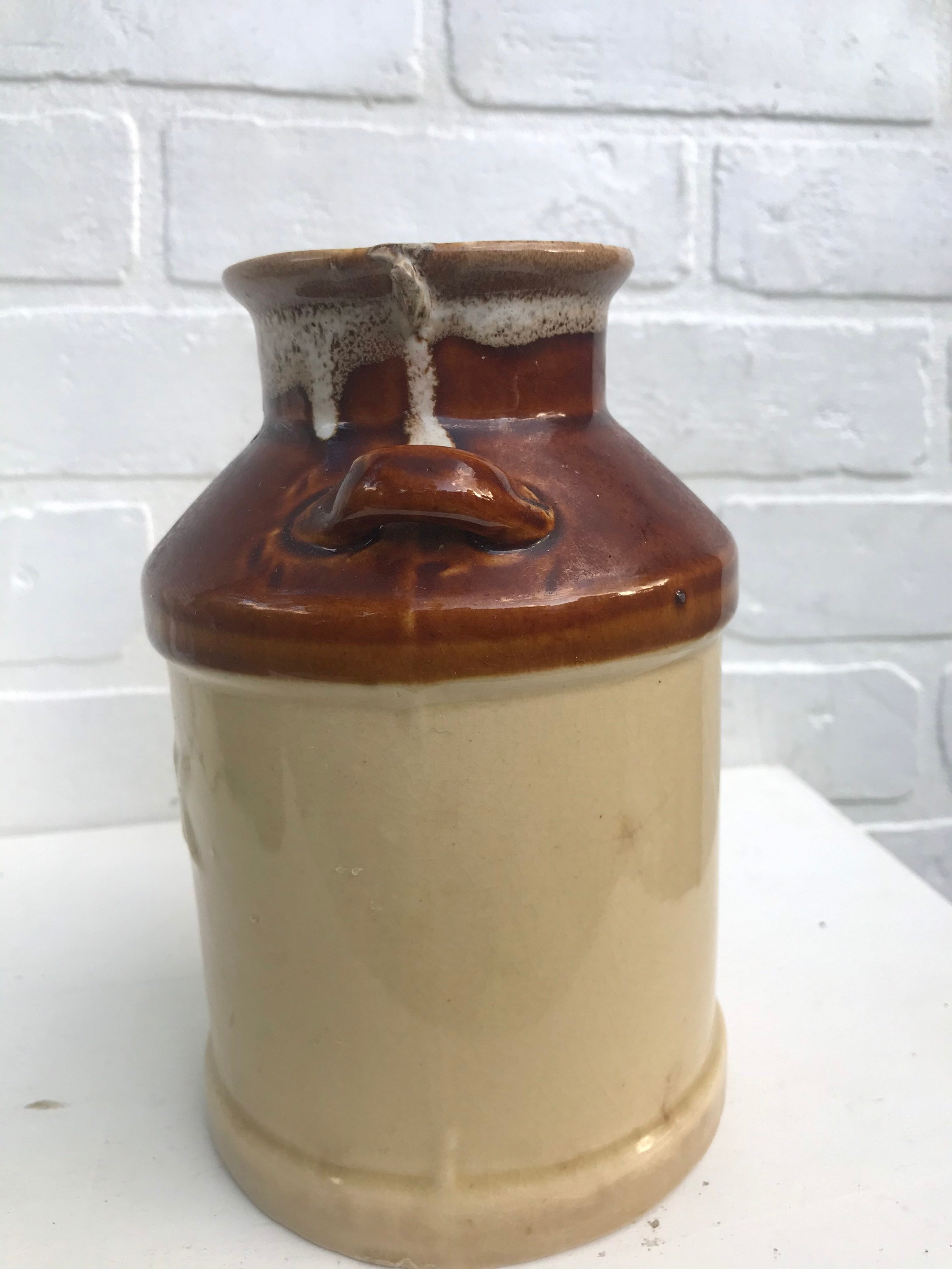 Vintage Ceramic Milk Jug. Pottery Milk Bottle. Kitchen Decor. Etsy