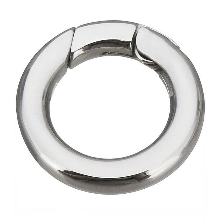 V13 Edelstahl Karabiner Ring Herz 19,9 mm Verschluss Armband Halskette Collier 