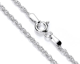 Sterling Silver Prince of Wales Chain Necklace 16 18 20 22 24 inch