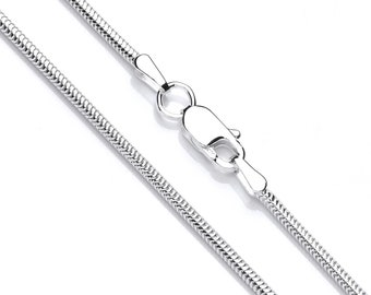 Sterling Silver Snake Chain / Necklace - 16 18 20 22 24 inch