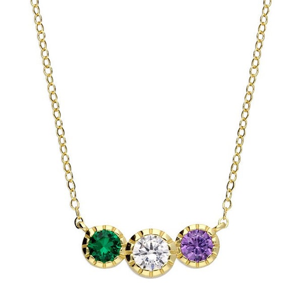 Suffragette 9ct Gold on Silver Necklace - Adjustable Length
