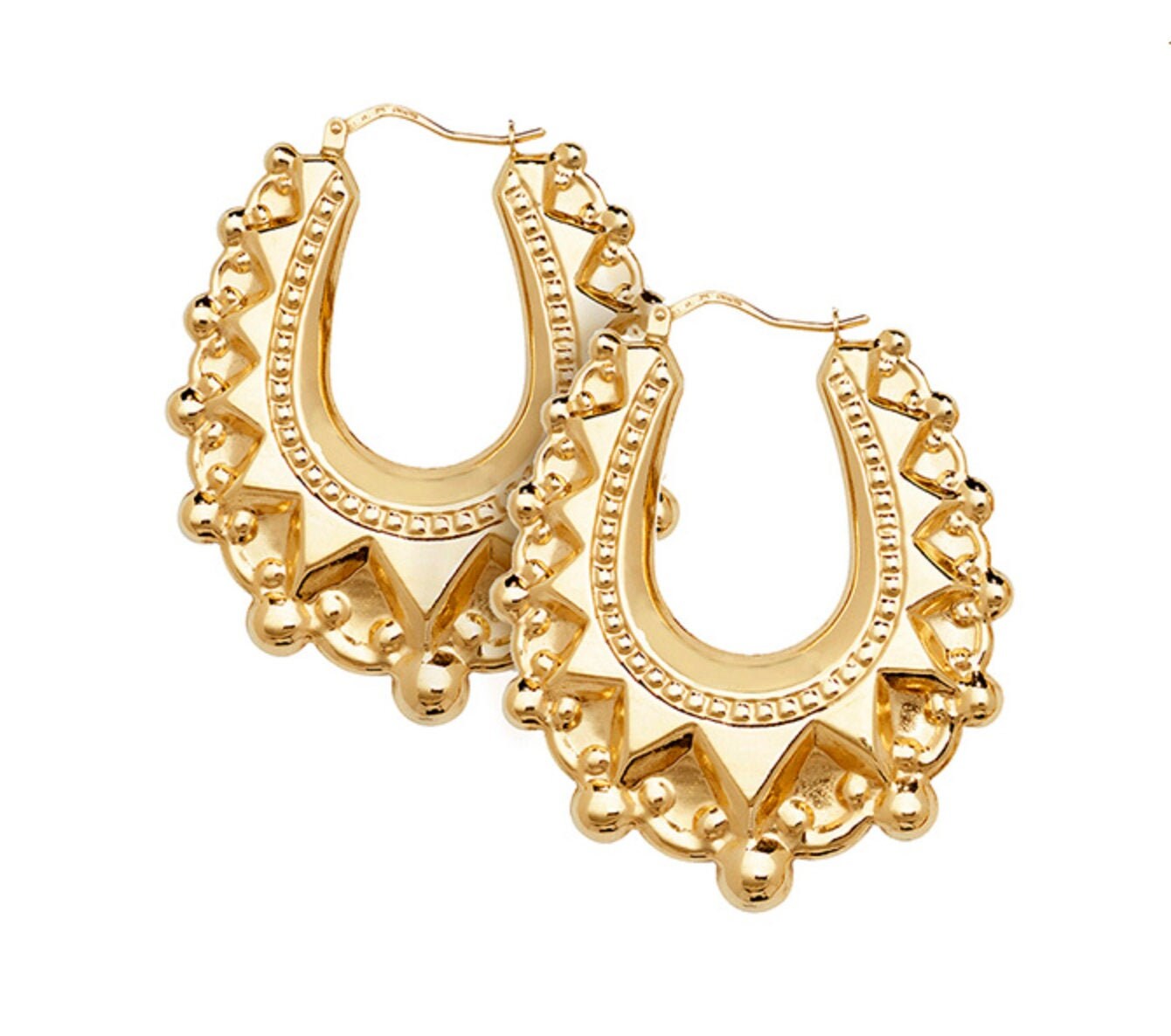 Victorian spike 2024 creole earrings