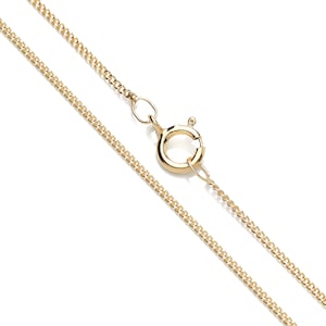 9ct Yellow Gold Curb Chain - 16 18 20 inch