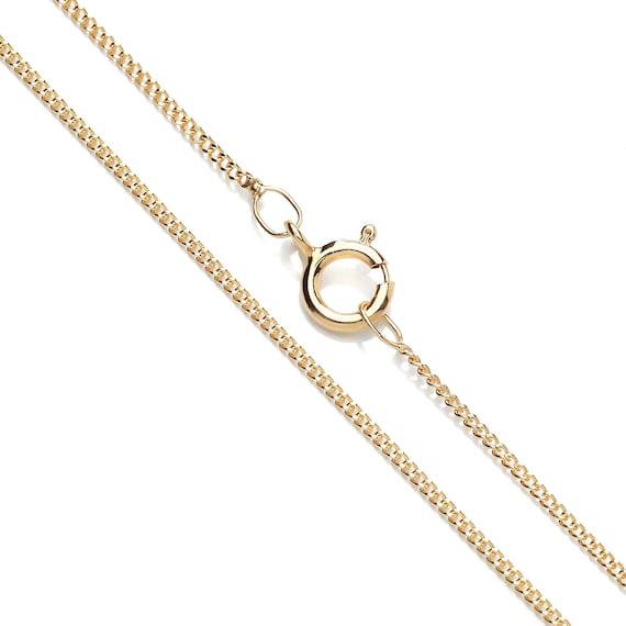 9ct gold curb hotsell chain 16 inch
