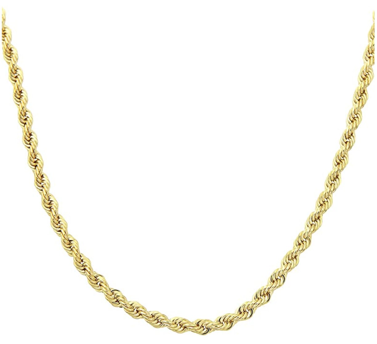 Gold 24 inch best sale chain