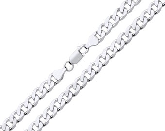 Sterling Silver  5mm Curb Chain  16 18 20 22 24 26 30 inch UK Hallmarked 925 Silver Solid