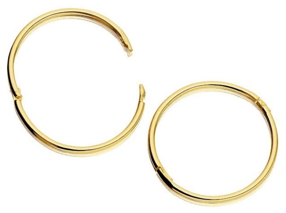 9ct gold hotsell small sleeper earrings
