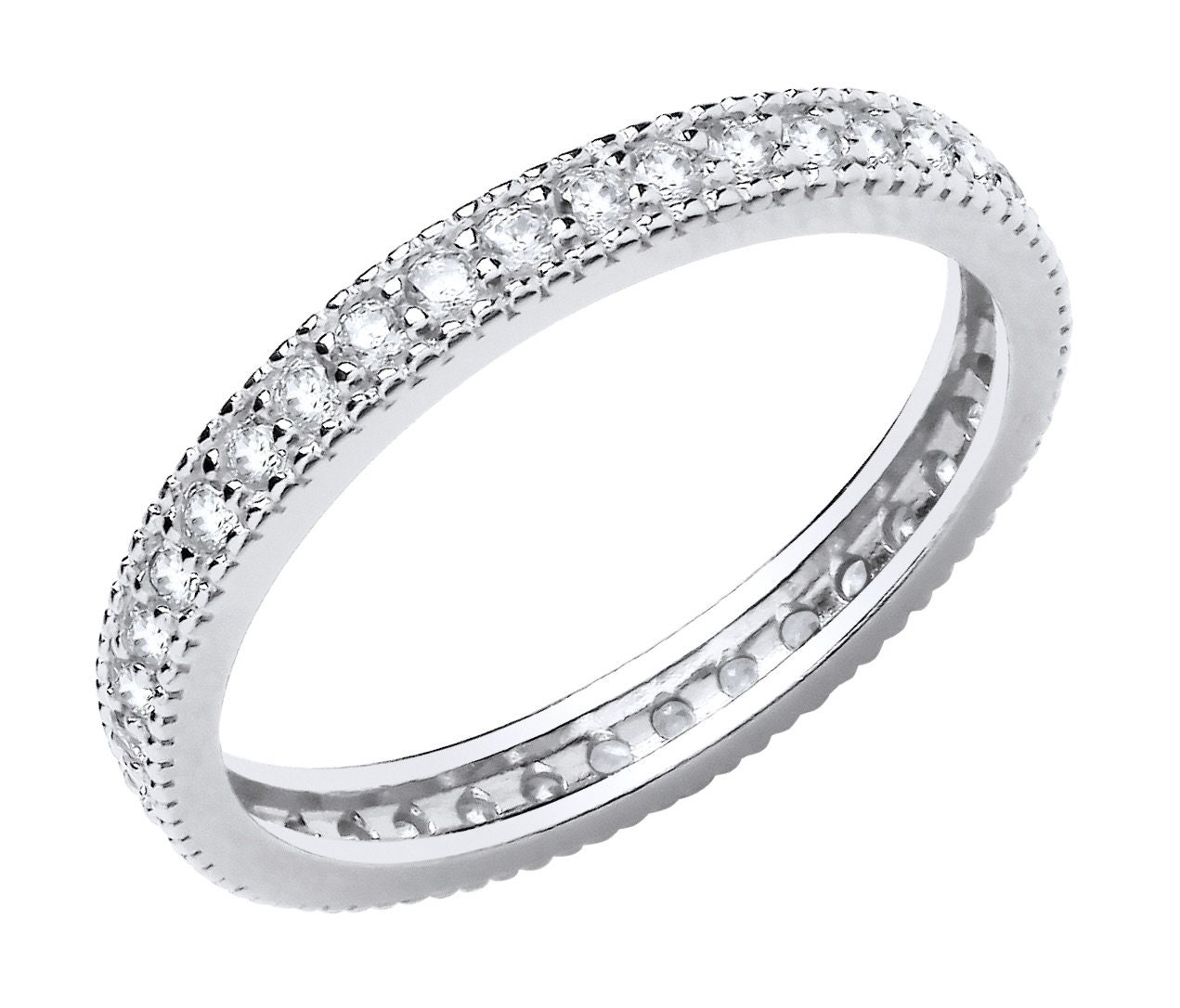 Silver full eternity ring deals