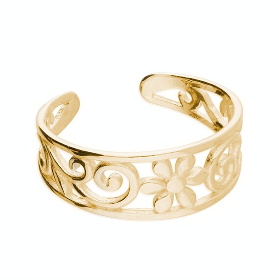 9ct gold 2024 toe ring