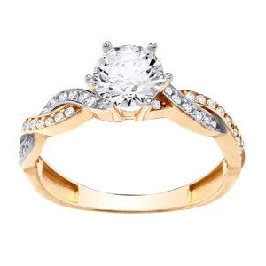 Gold engagement clearance rings under 200