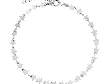 Sterling Silver STAR Ankle Bracelet / Anklet