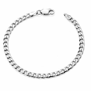 Sterling Silver Baby Curb Bracelet - 6 inch - Children's