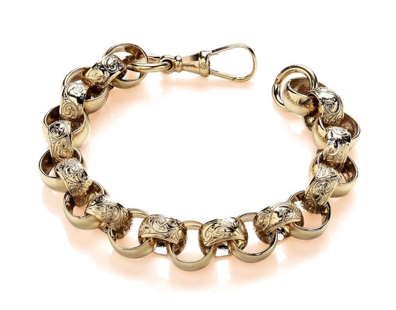 9ct belcher bracelet clearance