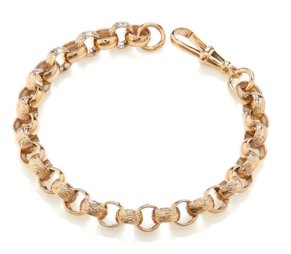 Ladies gold shop belcher bracelet