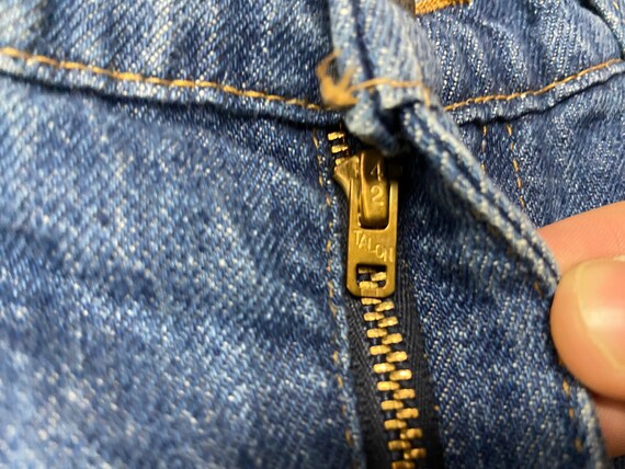 70s levis saddleside feathertab bell bottom jeans siz… - Gem