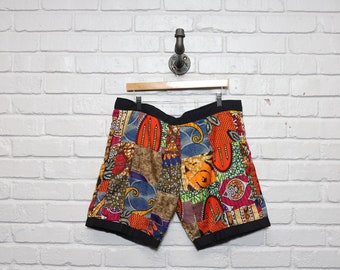 90s home made patchwork shorts size xl