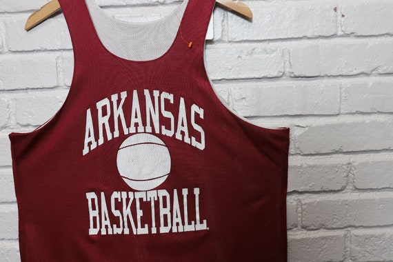 90s arkansas razorbacks basketball jersey size la… - image 2