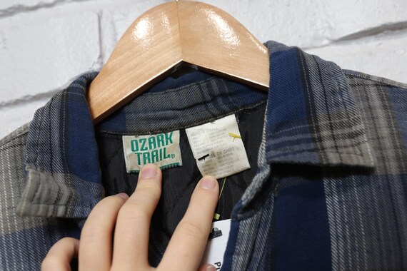 90s ozark trail insulated flannel size small - image 4