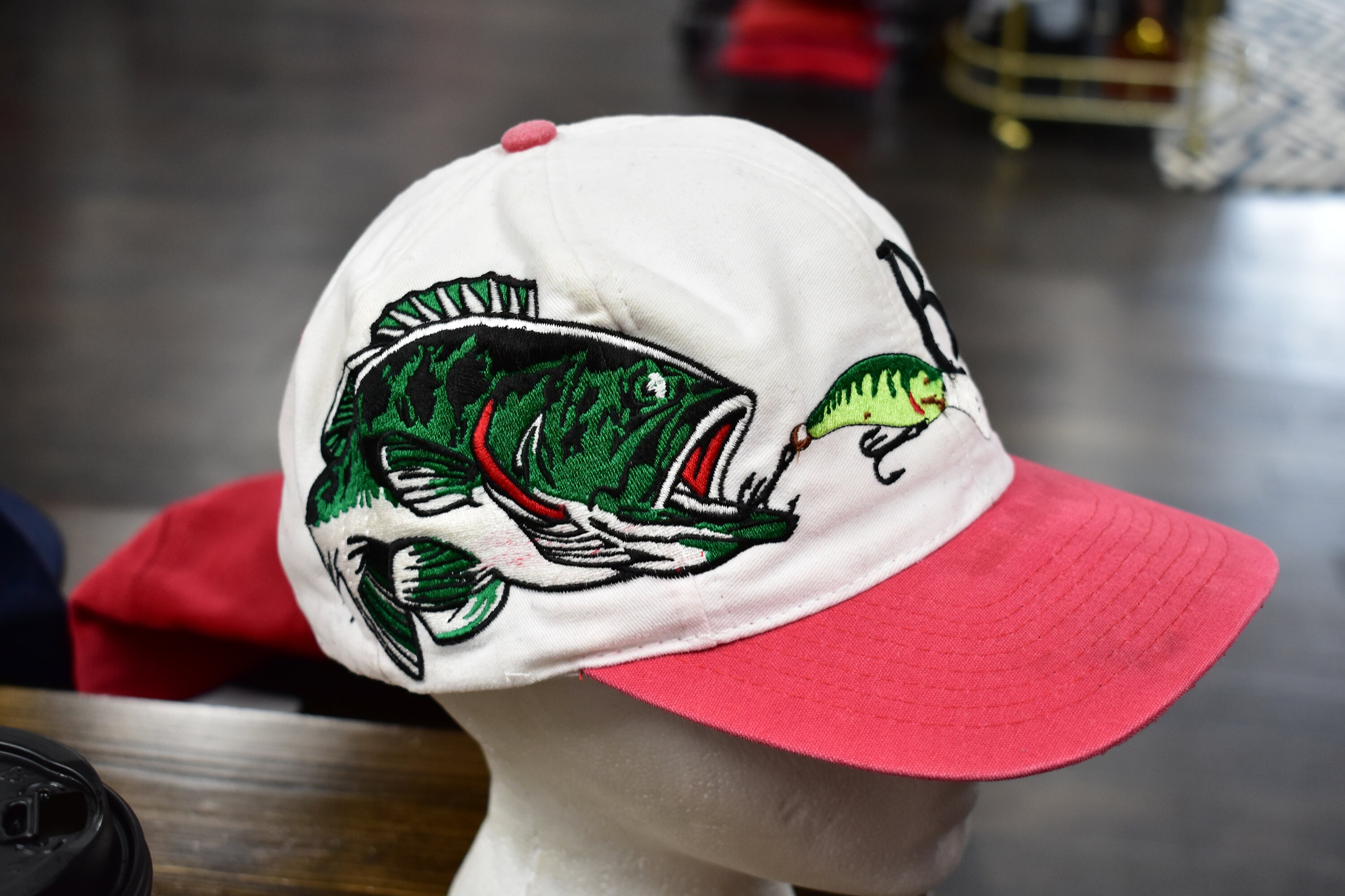 Vintage 90s Embroidered Bass Pro Shop Baseball Snapback Hat -  India