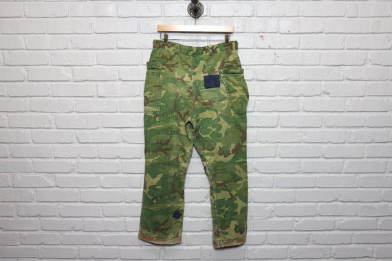 70s reversible camo hunting pants frogskin style … - image 7