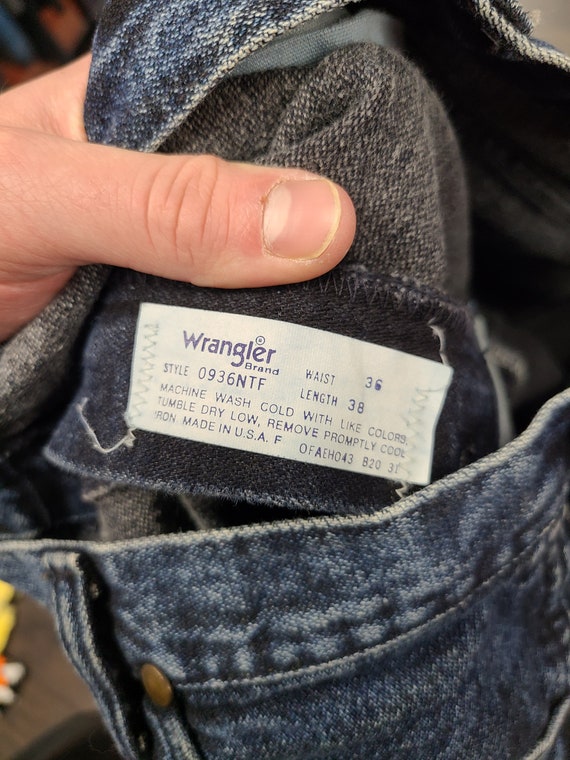 80s Wrangler 0936ntf Scovill Zipper Denim Jeans Size 36 X  - Etsy
