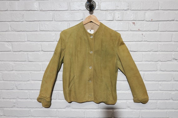 60s suede jacket size small - image 1
