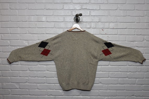 90s tommy hilfiger argyle sweater size xl - image 5