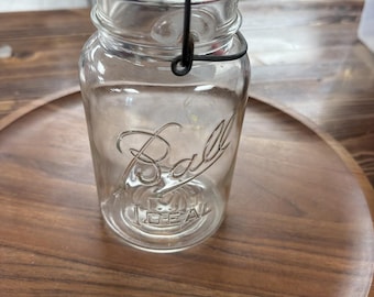 Ball Ideal Glass Top Wire Bail Mason Jar