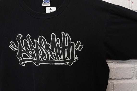 2000s aerosmith graffiti logo tee shirt size xl - image 2