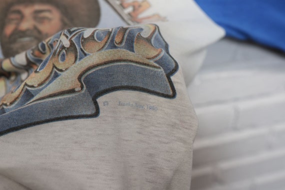 80s willie nelson on the road again baseball tee … - image 4