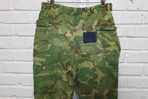 70s reversible camo hunting pants frogskin style … - image 8