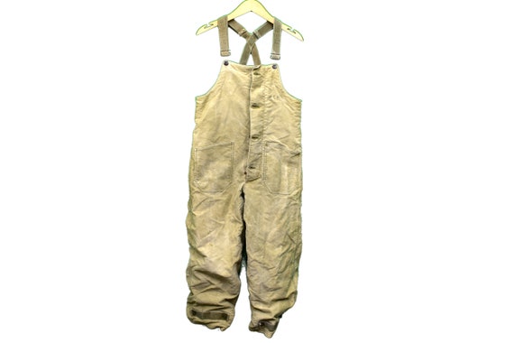 vintage ww2 40s USN navy deck overalls size small